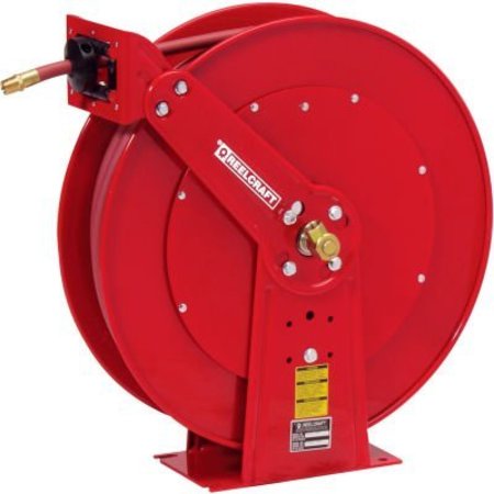 REELCRAFT Reelcraft 1/2"x 75' 300 PSI Heavy Duty All Steel Spring Retractable Low Pressure Hose Reel 82075 OLP